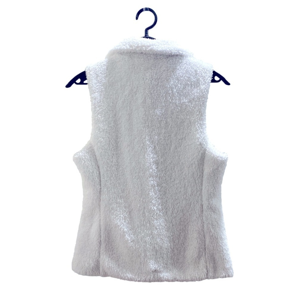 Patagonia Sz M Los Gatos Fleece Vest White Sherpa Sleeveless - Picture 2 of 6